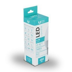 Żarówka LED E14 Świeca 6W 230V 4500K 480 lm Neutralna