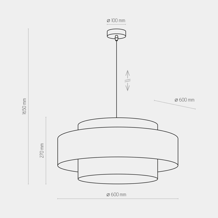 Lampa Wisząca Calisto 4376 T.K.Lighting