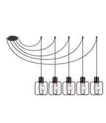 Zwis Aura kwadrat 5 podwieszana czarny mat 31108