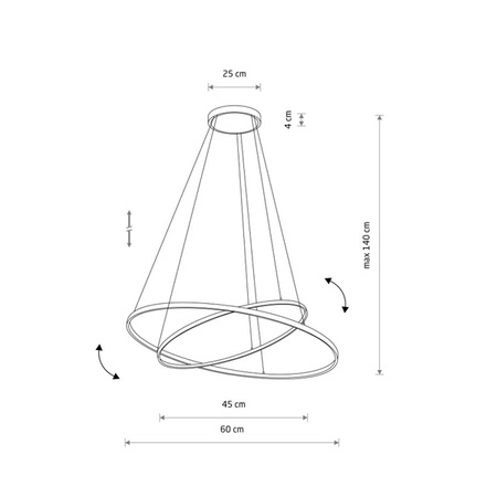 Lampa Wisząca Circolo 10814 3000K Nowodvorski Lighting