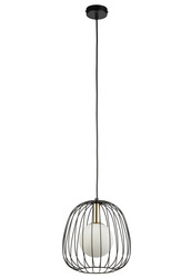 Lampa Wisząca Bell 1 S Czarno Złoty 40726 Sigma