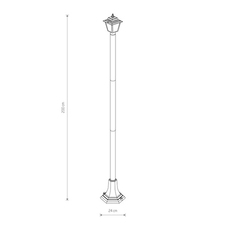 Lampa Stojąca  Ana 2m. 10502 Nowodvorski Lighting