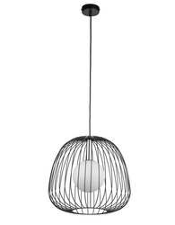 Lampa Wisząca Bell 1 M Czarno Srebrny 40723 Sigma