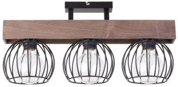 Lampa sufitowa Plafon Milan 3 Brązowy 31573