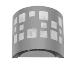 Kinkiet Moduł Kwadraty Szary 30473