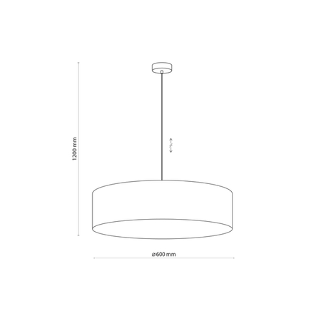 Lampa wisząca Rondo Grafit 4858