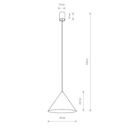 Lampa Wisząca Zenith White M 8002 Nowodvorski