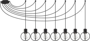Zwis Aura koło 7 Czarny Mat Podwieszana 31087