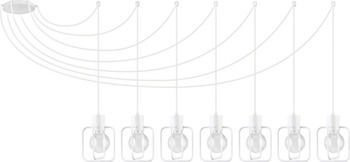 Zwis Aura kwadrat 7 podwieszana biały mat 31120