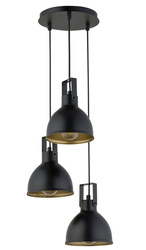 Lampa Wisząca Mars 3 Czarna Koło  32260