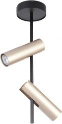 Plafon Leda 2 Czarny/Złoty 33109