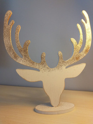 Ozdoba Jelonek Beżowo-Złoty 2