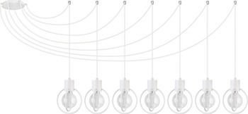 Zwis Aura koło 7 Biały Mat Podwieszana 31098