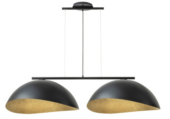 Lampa Wisząca Solar 2 L czarny / klosz czarno - złoty 40587 Sigma