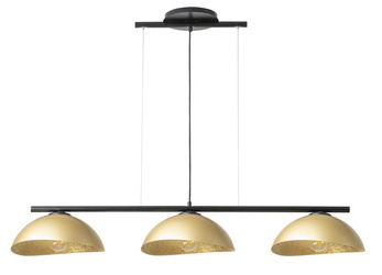 Lampa Wisząca Solar 3 S czarny / klosz złoty 40582 Sigma