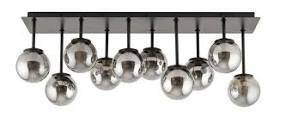 Plafon Tulia 8 Krótki Szary 33496  Sigma