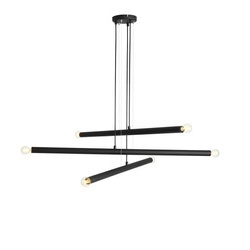 Lampa Wisząca Tubo Black 6  1072K1 Aldex