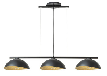 Lampa Wisząca Solar 3 S czarny / klosz czarno - złoty 40579 Sigma