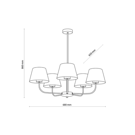 Kinkiet Chicago 5 3989T.K. Lighting