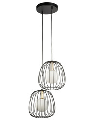 Lampa Wisząca Bell 2 Czarno-Złoty 40728 Sigma