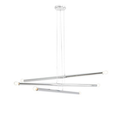 Lampa Wisząca Tubo Chrom 6  1072K4 Aldex