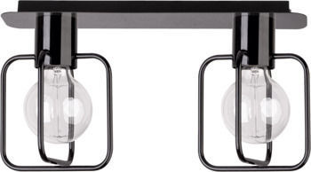 Plafon Aura kwadrat 2 czarny mat 31114