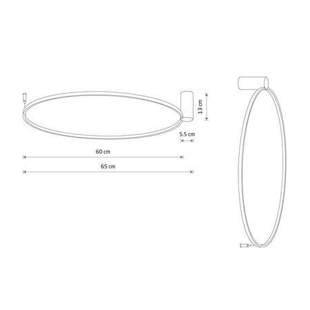 Lampa Ścienno-Sufitowa Circolo M 10815 3000K Nowodvorski Lighting