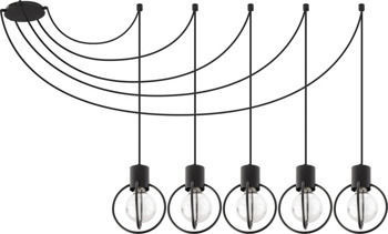 Zwis Aura koło 5 Czarny Mat Podwieszana 31086