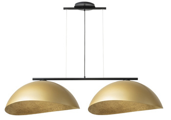 Lampa Wisząca Solar 2 L czarny / klosz złoty 40581 Sigma