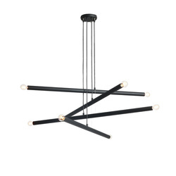 Lampa Wisząca Tubo Black 8 1072P1 Aldex