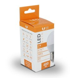 Żarówka LED E27 G45 6W 230V 3000K 480lm Ciepła