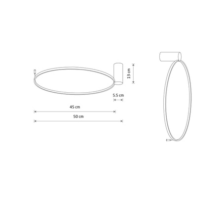 Lampa Ścienno-Sufitowa Circolo S 10930 4000K Nowodvorski Lighting